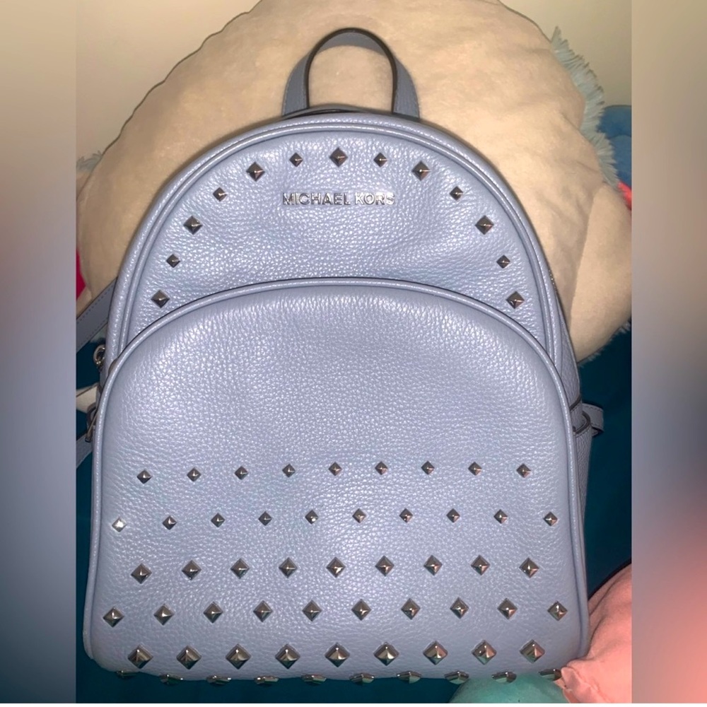 Michael Kors Blue Studded Backpack